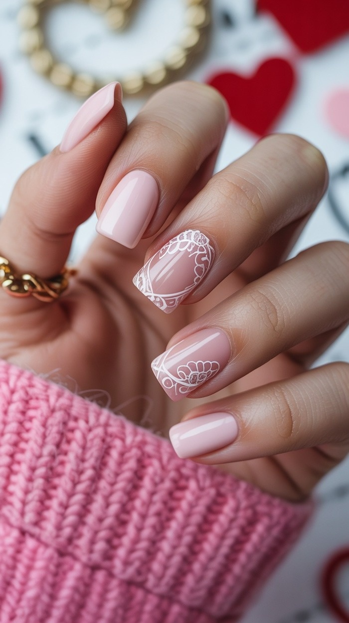 ناخن مربعی طرح دار و ساده